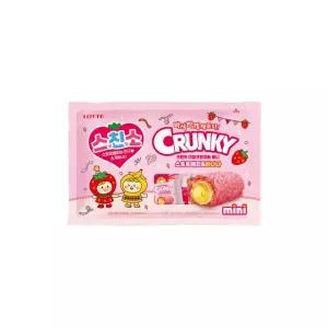 롯데웰푸드주 [시즌한정] 크런키 더블크런치바 미니 스트로베리바나나 313.5g 8개 152364