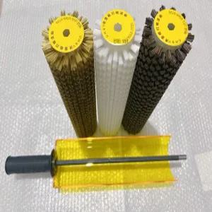 스노우보드 왁싱 롤러 청소관리 말털 스키보수 튜닝 화이트 나일론 브러시 200mm 판매