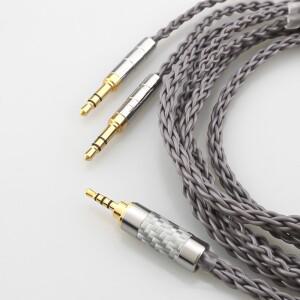 8코어 4.4mm 4 핀 Xlr 2.5mm 헤드폰 이어폰 케이블 3.5 HifiMAN 호환 Ananda sundara HE1000se HE6se he400