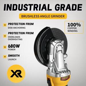 SUPERPAN DCG405 18V 브러시리스 플랫 헤드 그라인더 - 2026년 신제품 125mm 절단 리튬 무선 기계