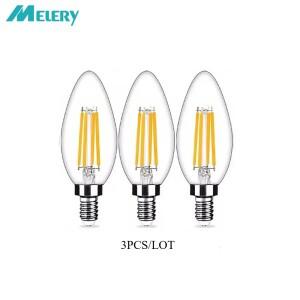 멜러리 E12 LED 전구 C35 캔들 샹들리에 조명 4W 40W 상당 웜 화이트데이라이트 6500K 에디슨 스크류 램프