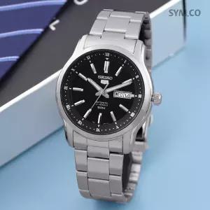 세이코5 SNKP11K1 오토매틱 데이데이트 실버 블랙 클래식 남자 메탈 시계 d