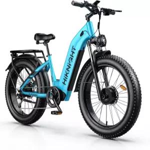 듀얼 모터 전기 자전거 1600W/3000W 피크 52V 20AH 배터리 E 26인치 x 4.0인치 뚱뚱한 타이어 산악 스텝