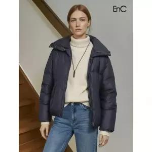 ENC 덕파이버 샤이닝 네이비 패딩점퍼