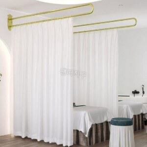 마사지샵 커튼 커튼봉 U자형 미용실 피부관리실 커텐 파티션 피부샵커텐 베개 칸막이 코너