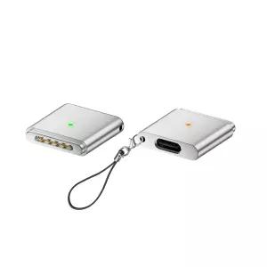 디큐브 USB-C 타입 to MagSafe 3 호환 마그네틱 어댑터 실버 20V5A 100W