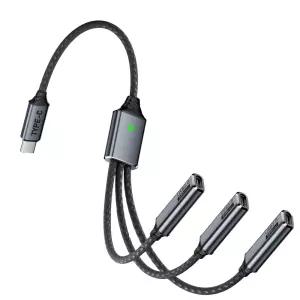 디큐브 USB-C타입 to A 3in1 케이블 변환 OTG젠더 분배케이블