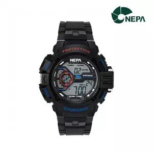 [하프클럽/네파]네파 랩타임 스탑워치 듀얼타임.방수 학생.군인용 레져 스포츠시계 N350_BKBL