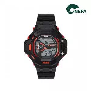 [하프클럽/네파]네파 랩타임 스탑워치 듀얼타임.방수 학생.군인용 레져 스포츠시계 N348_BKRD