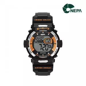 [하프클럽/네파]네파 랩타임 스탑워치 듀얼타임.방수 학생.군인용 레져 스포츠시계 N347_BKOR