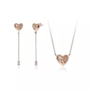 [루브르파리] 14K G.F 엘로티 하트 귀걸이/목걸이 SET SET0458