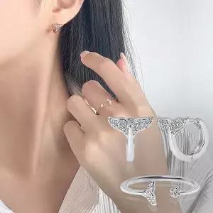 [루브르파리] 14K G.F 웨일 프린 귀걸이/목걸이 SET SET0477