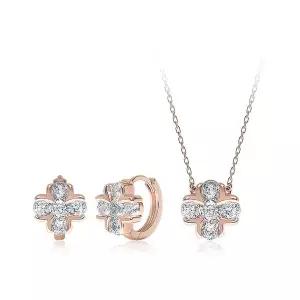 [루브르파리] 14K G.F 메이 클로버 귀걸이/목걸이 SET SET0474