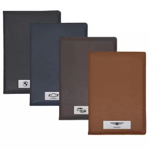 이니셜스 자동차 등록증 케이스 / 차량 로고 엠블럼 각인 차계부 보험증권 A5 바인더