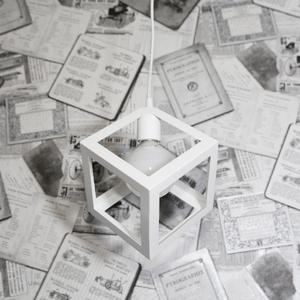 망고 1등 펜던트 화이트 큐브 식탁등