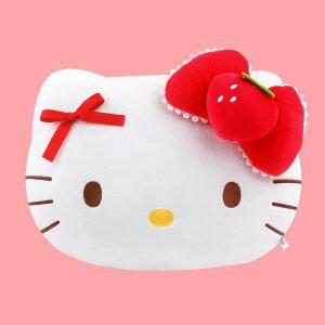 [누리토이]산리오 헬로키티 딸기 쿠션