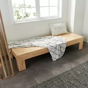 엘엔에스가구 UV코팅 클로버 쇼파 소파베드 원목 평상형 매트 제외