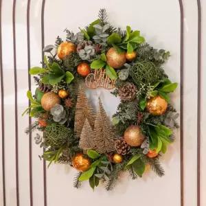 [텐바이텐]크리스마스 리스 벽장식 노블 솔트리 450mm 벽걸이 소품 입구