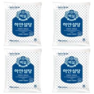 백설 하얀설탕 3kg x 4봉