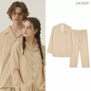 실크핏 위니 긴팔 커플 잠옷 세트