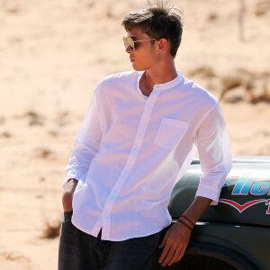 플루크 스탠다드 오픈 7부 린넨 셔츠 MLS103