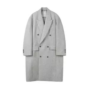 [커스텀멜로우](강남점) [HED MAYNER] 오트밀 울 더블 체스터 필드 코트 CWCAW24901OTM