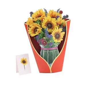 축하카드 팝업 꽃다발카드 입체 카드 어머니날 생일편지 친구선물 축하