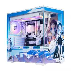 애니컴퓨터케이스 미소녀PC케이스 캐릭터 M-ATX ITX 데스크탑 유니크 ARGB RGB