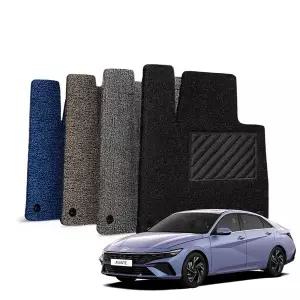 Brov 현대 아반떼 CN7 차량용 코일 카매트 1+2열 바닥 발판 자동차매트