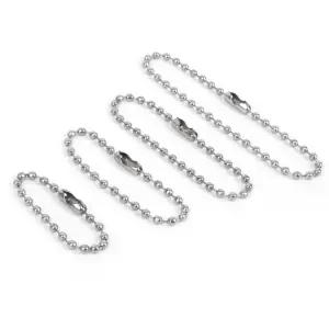 살림창고 1P 실버 메탈 구슬줄 키링부자재