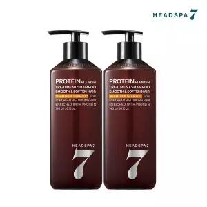헤드스파7 프로틴 트리트먼트 샴푸 740g 2개