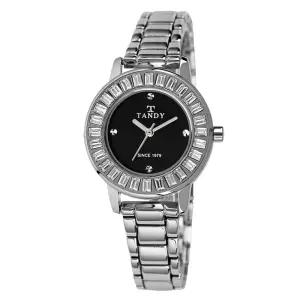 [TANDY] 탠디 럭셔리 여성용 쥬얼워치(오스트리아 스톤 식입) T-4034 블랙
