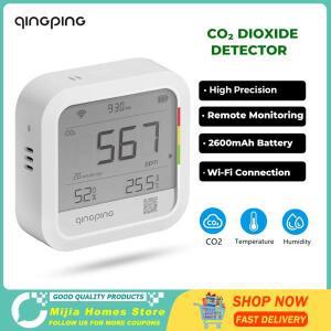 고품질 Qingping CO2 측정기 공기 품질 이산화카본 감지기 알람 온도 및 습도 Wifi 스마트 제어