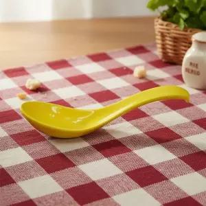 우동스푼 (옐로우 5개) 우동 국물 숟가락 일식 중식 멜라민 수저 다용도 14.6cm