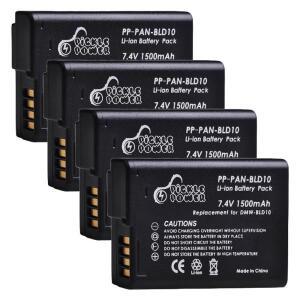 리튬 이온 배터리 및 차량용 충전기 파나소닉 DMW BLD10E GF2GK G3 GX1 DMC-GF2 카메라용 4xDMW-BLD10