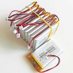 리튬 폴리머 LiPo 충전식 배터리 603048 + JST 1.25mm 2 핀 플러그 Mp3 GPS 블루투스 카메라용 3.7V 900mAh