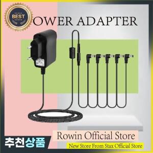 Rowin 전원 어댑터 5 웨이 일렉트릭 기타 이펙트 페달 플러그  케이블 데이지 체인 와이어 프로 9V DC 500m