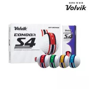 볼빅 콘도르 CONDOR S4 DL360 듀얼 퍼팅라인 4피스 우레탄 비거리 장타 골프공