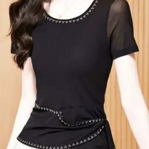 댄스복 상의 라인 오프숄더 라인댄스 보급형 무대의상 라틴