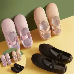 무대연출 성인 가죽 발레슈즈 부드러운 무용 연습 신발 발레화