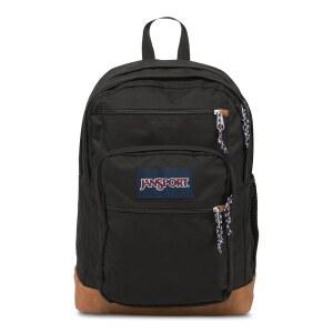 15인치 노트북 슬리브가 있는 JanSport 쿨 백팩 - 2개의 수납공간이 대형 컴퓨터 가방 배낭, 인체공학적 스트랩, 블랙