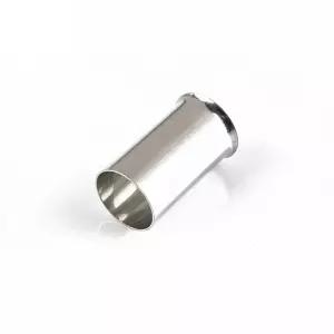 Teansic 50개 AWG 1/0 와이어 페룰 키트 통조림 구리 크림프 커넥터 비절연 전기 케이블 핀 코드 엔드 단자