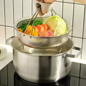 헤킨스 스테인리스 304 다용도 이유식 야채 찜기 채반 찜냄비 찜틀 삼발이 22cm