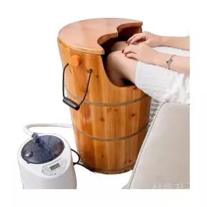 족욕 좌훈기 더블노즐 원목 훈증기 대용량 건식 편백 발족욕기 6리터 습식 가정용
