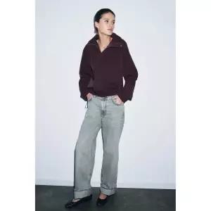 [국내배송정품] ZARA 오버사이즈 지퍼 봄버 재킷 - 초콜렛