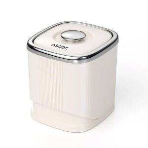 샤크팡 습기 방지 달린 이 방습 밥통 작은 BPA 팬트리 곡물 밀가루 쌀보관통 20키로쌀통