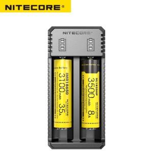100% 오리지널 NITECORE UI1 UI2 휴대용 USB 리튬 이온 배터리 충전기 26650 20700 21700 18650 16340 1450