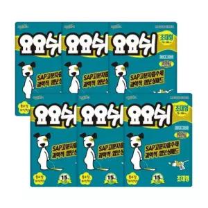 요요쉬 배변패드 초대형 15매 X 6P