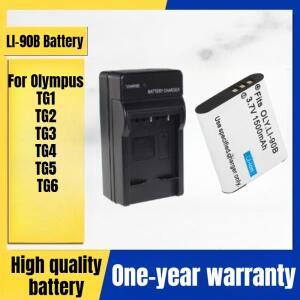 올림푸스 TG1 디지털 카메라용 LI-90B 배터리 + 충전기 3.7V 1500mAh