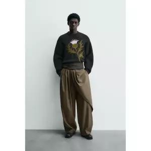 자라 LIMITED EDITION 자카드 카르도 스웨터 - 멀티컬러1018411